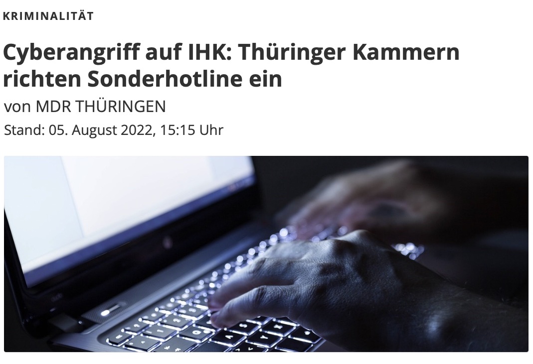 MDR Bericht über IHK-hack